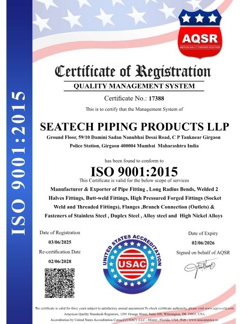 ISO Quality Management Certified